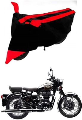 Ascension Two Wheeler Cover for Royal Enfield(Classic Chrome, Red, Black)