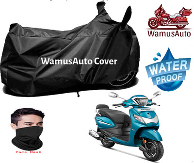 Wamus Auto Waterproof Two Wheeler Cover for Hero(MotoCorp Pleasure Plus, Black)