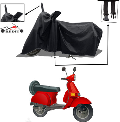 KEDIT Two Wheeler Cover for Vespa(SXL 150 BS6, Black)