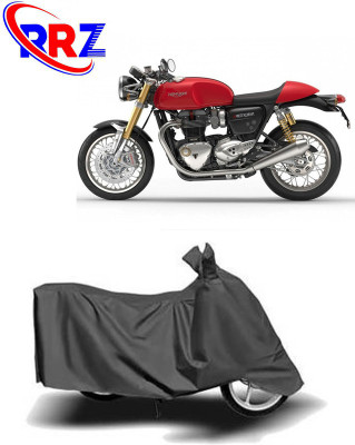 RRZ Waterproof Two Wheeler Cover for Triumph(Thruxton 1200 R, Grey)