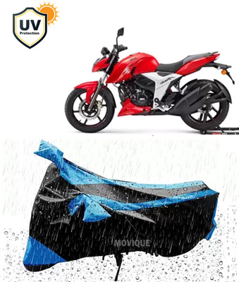MOVIQUE Two Wheeler Cover for TVS(Apache, Black)