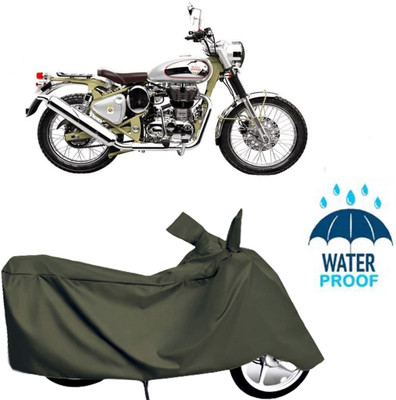 Autoinnovation Waterproof Two Wheeler Cover for Royal Enfield(Green)