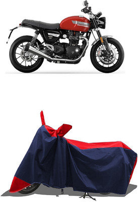 SUGASHRI Waterproof Two Wheeler Cover for Triumph(Speed Twin BS6, Red, Blue)