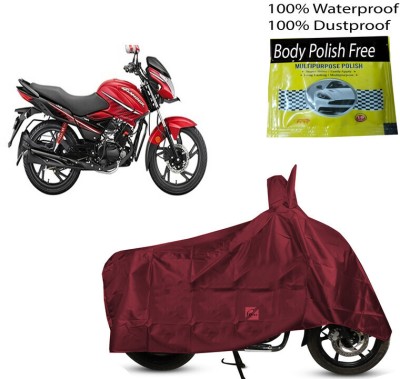 EGAL Waterproof Two Wheeler Cover for Hero(Glamour i3s BS6, Maroon)