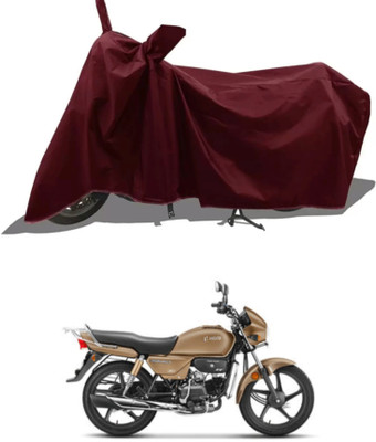 Mdstar Waterproof Two Wheeler Cover for Hero(Splendor Plus, Maroon)
