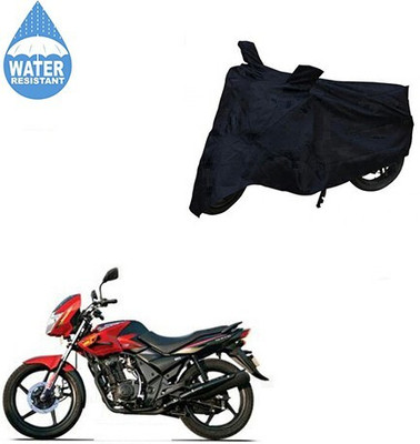 MMSSTAR Waterproof Two Wheeler Cover for TVS(Flame DS 125, Black)