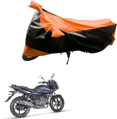 MMSSTAR Waterproof Two Wheeler Cover for Bajaj(Pulsar 150, Black, Orange)