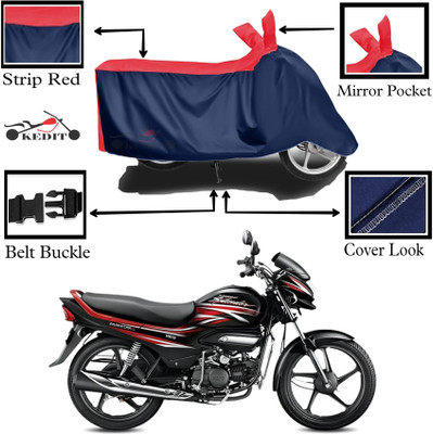 KEDIT Two Wheeler Cover for Hero(MotoCorp Super Splendor, Red, Blue)