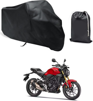 PAGORA Waterproof Two Wheeler Cover for Honda(CB300R, Black)
