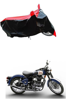 VESMEI Two Wheeler Cover for Royal Enfield(Bullet 500, Red)