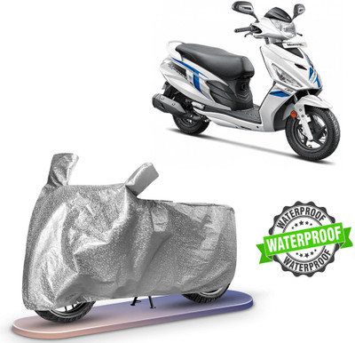 ROYAL AUTO MART Waterproof Two Wheeler Cover for Hero, Universal For Bike(Maestro Edge 110 BS6, Silver)