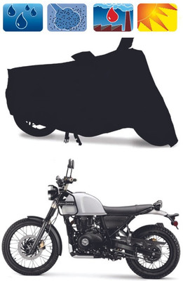 AUTOCAD Waterproof Two Wheeler Cover for Royal Enfield(Street Scrambler BS6, Black)
