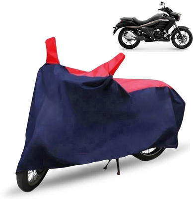 Mdstar Waterproof Two Wheeler Cover for Suzuki(Intruder, Red, Blue)