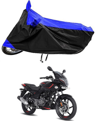GROFATIK Two Wheeler Cover for Bajaj(Pulsar 180F, Blue, Black)
