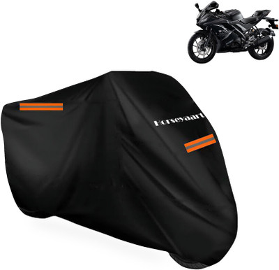 Horseyaart Waterproof Two Wheeler Cover for Yamaha(YZF-R15 V2 BS6, Black)