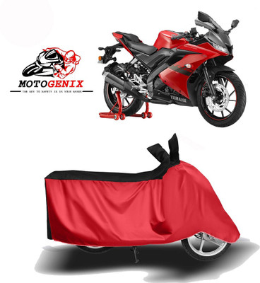 DeepShakshi AUTOMOTIVE Waterproof Two Wheeler Cover for Yamaha(YZF R15 V3.0, Red, Black)