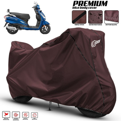 xodi Waterproof Two Wheeler Cover for Hero(Destini 125, Maroon, Black)