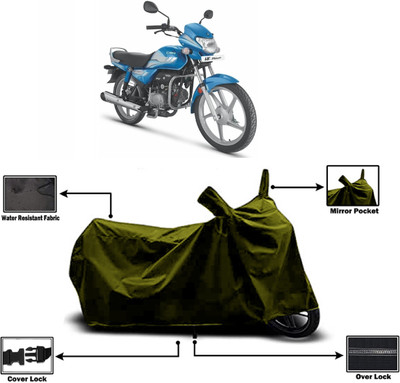 Amexride Two Wheeler Cover for Hero(MotoCorp HF Deluxe, Green)