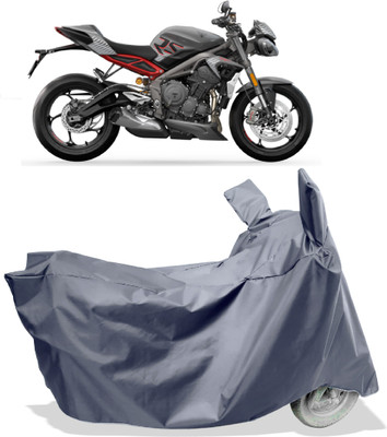 Amexride Two Wheeler Cover for Triumph(Street Triple RS, Grey)