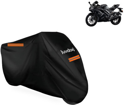 Juvdoxj Waterproof Two Wheeler Cover for Yamaha(YZF-R15 V2 BS6, Black)