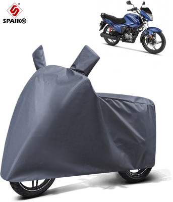 Spaiko Two Wheeler Cover for Hero(Glamour, Grey)