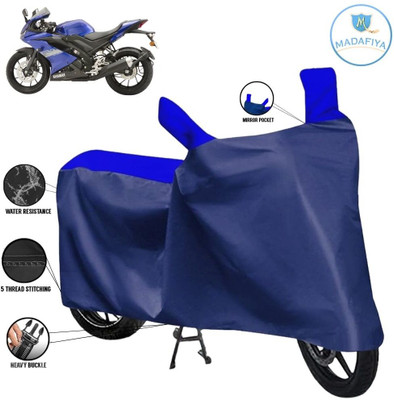 MADAFIYA Waterproof Two Wheeler Cover for Yamaha(R15S, Blue, Multicolor)
