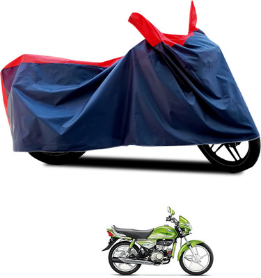 CODOKI Waterproof Two Wheeler Cover for Hero(HF Deluxe Eco, Black, Red)