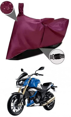 KEDIT Two Wheeler Cover for Mahindra(MOJO XT 300, Maroon)