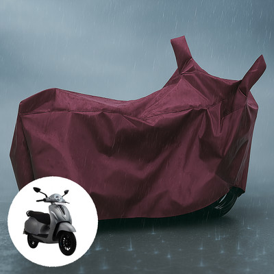 CODOKI Waterproof Two Wheeler Cover for Bajaj(Chetak, Maroon)