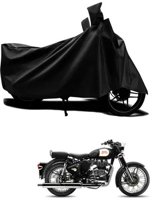 KRYB Two Wheeler Cover for Royal Enfield(Bullet 350, Black)