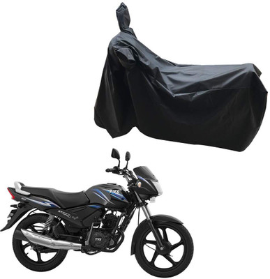 AASHTIK MART Two Wheeler Cover for TVS(Star City Plus, Black)
