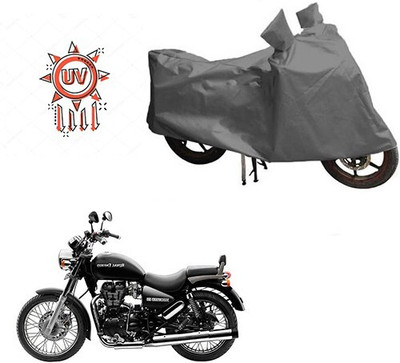 DeepShakshi AUTOMOTIVE Waterproof Two Wheeler Cover for Royal Enfield(Thunderbird 500, Grey)