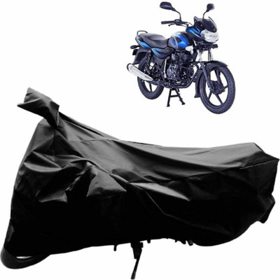 DeepShakshi AUTOMOTIVE Two Wheeler Cover for Bajaj(Discover 100 DTS-i, Black)