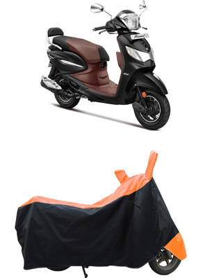 Coxtor Waterproof Two Wheeler Cover for Hero(Pleasure Plus, Orange)