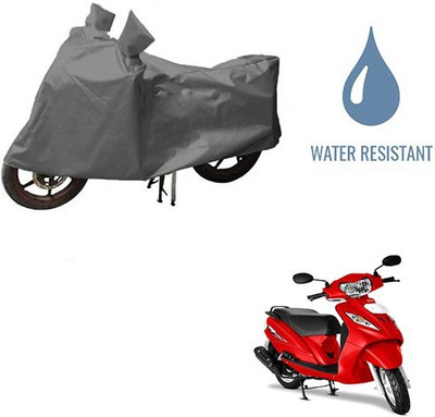 DeepShakshi AUTOMOTIVE Waterproof Two Wheeler Cover for TVS(Wego, Grey)