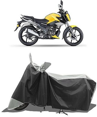 B R Enterprisez Waterproof Two Wheeler Cover for TVS(Raider, Black, Silver)