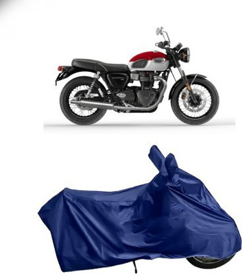 ALLZIUS Waterproof Two Wheeler Cover for Triumph(Bonneville T100, Blue)