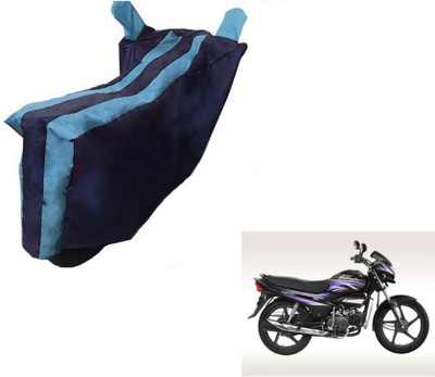 MWBB Waterproof Two Wheeler Cover for Hero(Super Splendor, Black, Blue)
