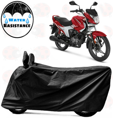 sowelar Waterproof Two Wheeler Cover for Hero(Glamour i3s, Black)