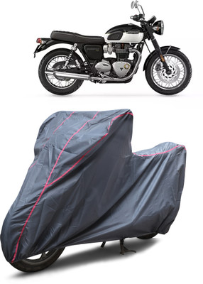 GGK RANTAL Waterproof Two Wheeler Cover for Triumph(Bonneville T120 Black, Grey)