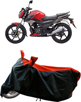 KEDIT Two Wheeler Cover for TVS(Raider, Red, Black)
