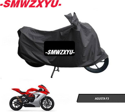 DeepShakshi AUTOMOTIVE Waterproof Two Wheeler Cover for MV Agusta(F3, Black)