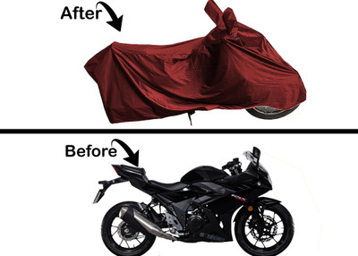 Archistylo Waterproof Two Wheeler Cover for Suzuki(Gixxer SF 250, Maroon)