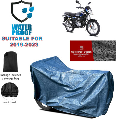PAGORA Waterproof Two Wheeler Cover for Bajaj(Platina 100, Blue)