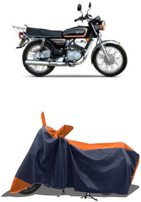 SUGASHRI Waterproof Two Wheeler Cover for Yamaha(RX135, Orange, Blue)