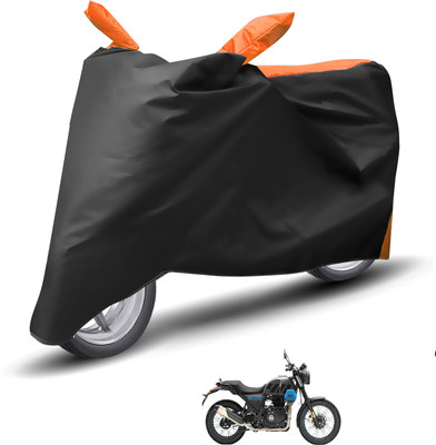 Caronix Waterproof Two Wheeler Cover for Royal Enfield(Orange, Black)