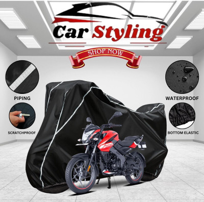 OliverX Waterproof Two Wheeler Cover for Bajaj(Pulsar NS125, Black, White)