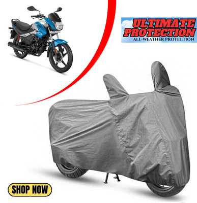 PAGORA Waterproof Two Wheeler Cover for Hero(Passion Pro i3S, Grey)