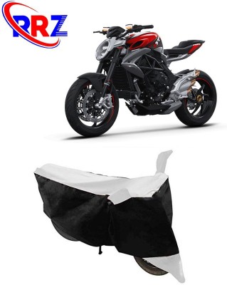 RRZ Waterproof Two Wheeler Cover for MV Agusta(Brutale, Black, White)