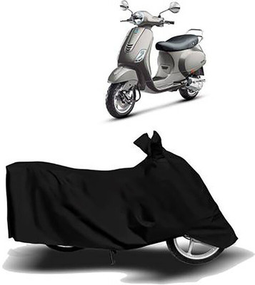 MMSSTAR Waterproof Two Wheeler Cover for Vespa(Vespa VXL 125, Black)